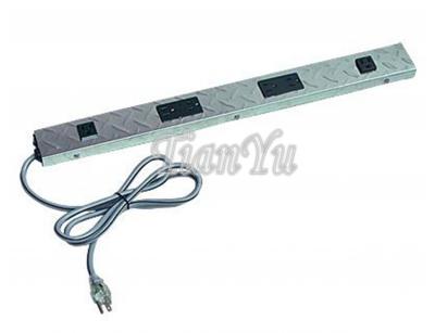 Heavy Duty Diamond Plated Outlet Strip
